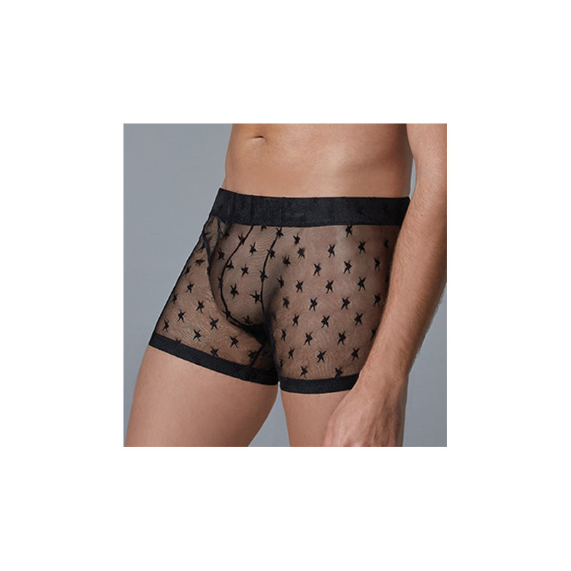 Allure Men Boxer long fin Star Allure Noir
